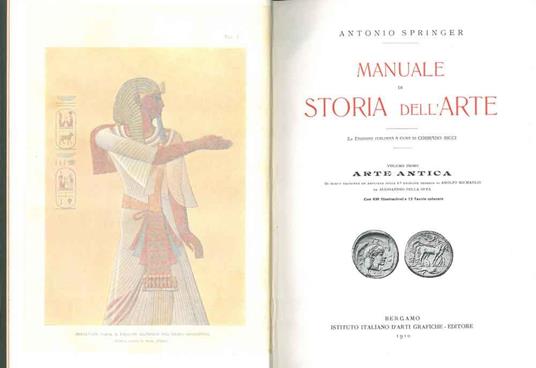 Manuale di storia dell'arte. Arte antica - Antonio Springer - copertina