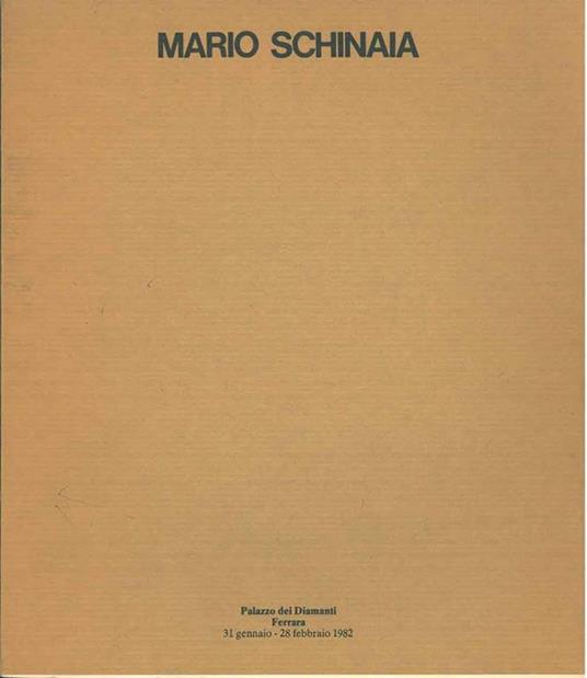 Mario Schinaia - copertina