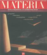 Materia. Rivista d'architettura. An architectural review. 2° quadrimestre 1995, n. 19 Direttore: P. Portoghesi