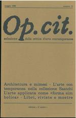 Op. cit. Rivista quadrimestrale di selezione della critica d'arte contemporanea. Maggio 1988, n. 72