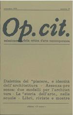 Op. cit. Rivista quadrimestrale di selezione della critica d'arte contemporanea. Settembre 1976, n. 37