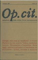 Op. cit. Rivista quadrimestrale di selezione della critica d'arte contemporanea. Settembre 1986, n. 67