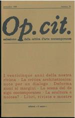 Op. cit. Rivista quadrimestrale di selezione della critica d'arte contemporanea. Settembre 1989, n. 76