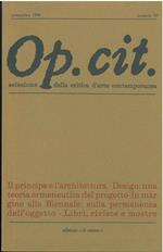 Op. cit. Rivista quadrimestrale di selezione della critica d'arte contemporanea. Settembre 1990, n. 79