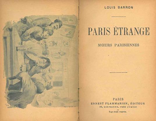 Paris étrange. Moeurs parisiennes - Louis Barron - copertina