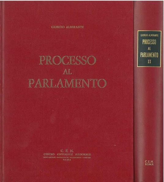 Processo al parlamento - Giorgio Almirante - copertina