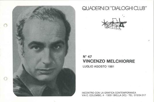 Quaderni di "Dialoghi Club". N. 47: Vincenzo Melchiorre - Carlo Munari - copertina