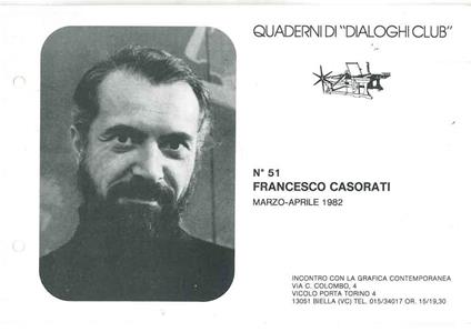 Quaderni di "Dialoghi Club". N. 51: Francesco Casorati - Giorgio Mascherpa - copertina