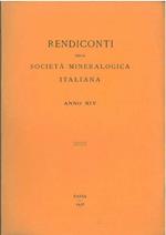 Rendiconti della società mineralogica italiana. Anno XIV