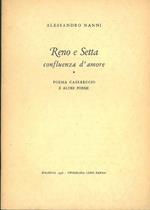 Reno e Setta confluenza d'amore. Poema casereccio e altre poesie