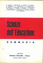 Scienze dell'educazione. Sommario