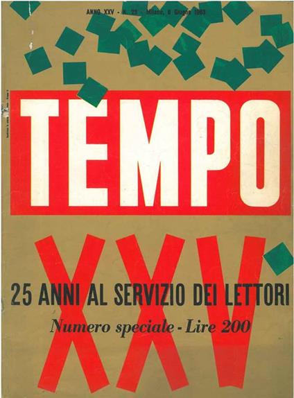 Tempo. 25 anni al servizio dei lettori. Numero speciale di "Documentario di Tempo" - copertina