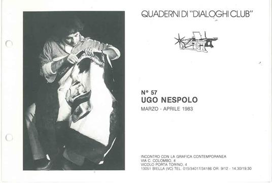 Ugo Nespolo - copertina