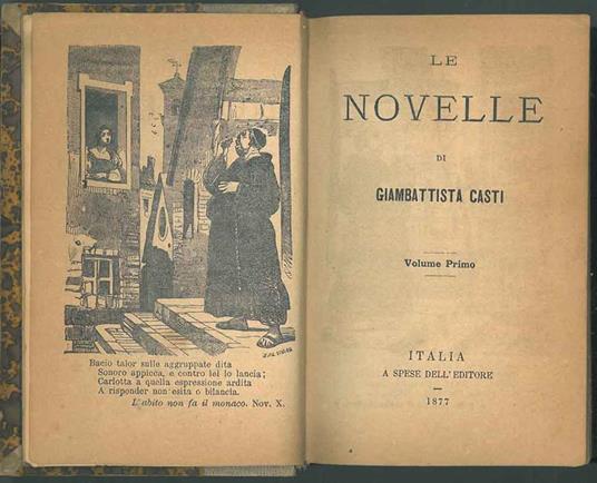 Le novelle - Giambattista Casti - copertina