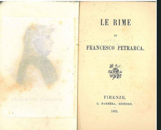 Le rime di Francesco Petrarca - Francesco Petrarca - copertina