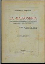 La massoneria nel pensiero di un filosofo cristiano della fine del settecento. Lettera del conte G. De Maistre al duca di Brunswick