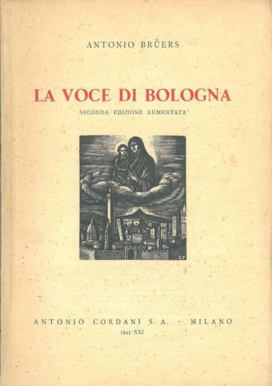 La voce di Bologna - Antonio Bruers - copertina