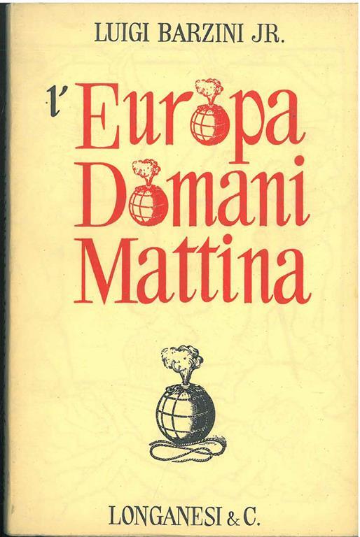 L' Europa domani mattina - Luigi Barzini - copertina