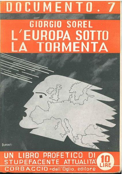 L' Europa sotto la tormenta Prefazione e a cura di M. Missiroli - Giorges Sorel - copertina