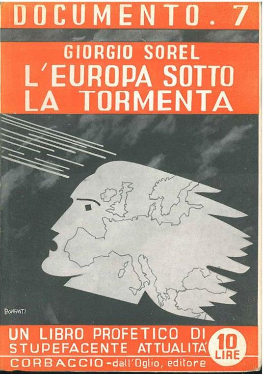 L' Europa sotto la tormenta Prefazione e a cura di M. Missiroli - Giorges Sorel - copertina