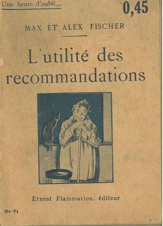 L' utilité des recommandations - Marcel Fischer - copertina