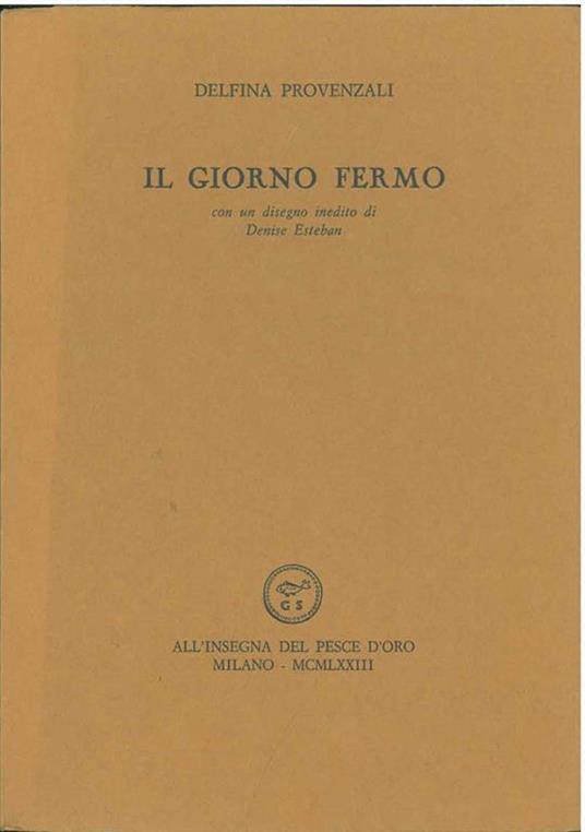 Il giorno fermo - Delfina Provenzali - copertina