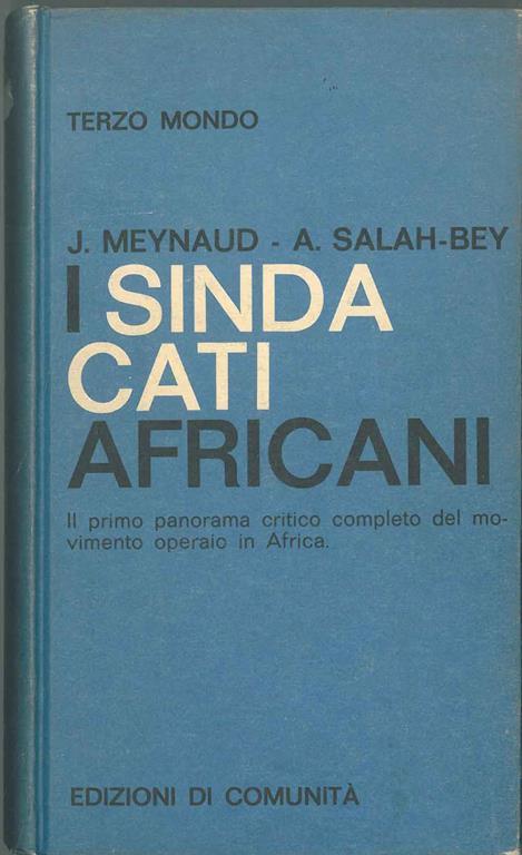 I sindacati africani - Jean Meynaud - copertina