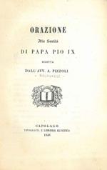 Orazione alla Santità di Papa Pio IX