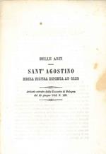 Belle arti. Sant'Agostino, mezza figura dipinta ad olio. Estratto