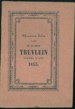 Usservaziòn Zelést fatti dal véir duttòur Truvléin souvra l'ann 1855 dov s'védd al far dla Louna con i su quart e 'l Fést mobil, stabil e cmandà