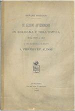 Di alcuni avvenimenti in Bologna e nell'Emilia dal 1506 al 1511 e dei cardinali legati A. Ferrerio e F. Alidosi