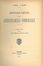 Annuario critico della giurisprudenza commerciale. Anno XIII, 1896, volume III della seconda serie