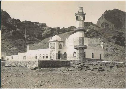 Fotografia originale di una moschea isolata di Zanzibar con timbro. Inizio '900 - copertina