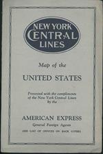 Map of the United States presented with the compliments of the New York Central Lines