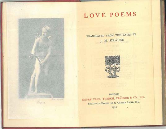 Latin Love poems - copertina