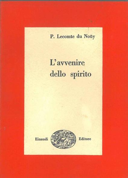 L' avvenire dello spirito - copertina