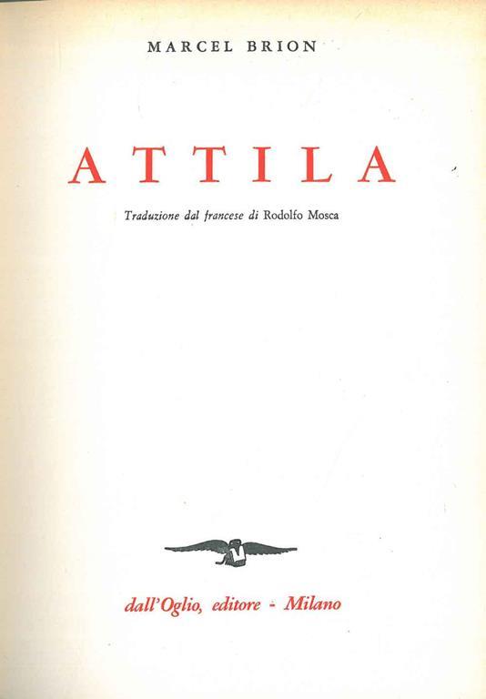 Attila - Marcel Brion - copertina