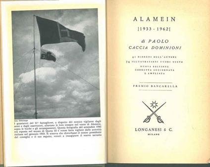 Alamein 1933-1962 - Caccia Dominioni Paolo - copertina