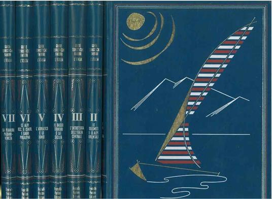 L' Italia. Guide Turistiche Fabbri. 1: L' alto Tirreno e la Sardegna. 2: Le Dolomiti e le Alpi Orientali. 3: L' entroterra dell'Italia centrale. 4: Il basso Tirreno e la Sicilia. 5: L' Adriatico e lo Ionio. 6: Le Alpi Occidentali e Centrali, i laghi - copertina