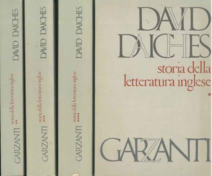 Storia della letteratura inglese - David Daiches - copertina