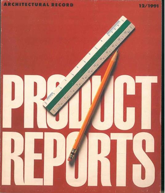 Architectural Record N. 12 / 1991. 1992 Products Reports - copertina