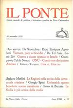 Il Ponte. Rivista mensile di politica e letteratura. Anno XXVI, N 11. Novembre