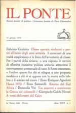 Il Ponte. Rivista mensile di politica e letteratura. Anno XXVI, N 1. Gennaio