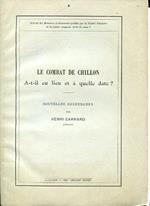 Le combat de Chillon a t il eu lieu et à quelle date ? Nouvelles recherches