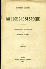 La luce che si spegne. Traduzione e prefazione di Mario Corsi