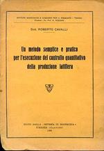 Un metodo semplice e pratico per l'esecuzione del controllo quantitativo della produzione lattifera