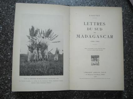 Lettres du Sud de Madagascar 1900 1902 - Hubert Lyautey - copertina