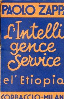 L' Intelligence Service e l'Etiopia - Paolo Zappa - copertina