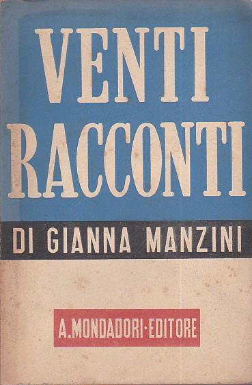 Venti racconti - Gianna Manzini - copertina