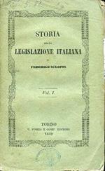 Storia della legislazione italiana. Origini Progressi